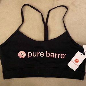 NWT Glyder Pure Barre Sports Bra in Black M